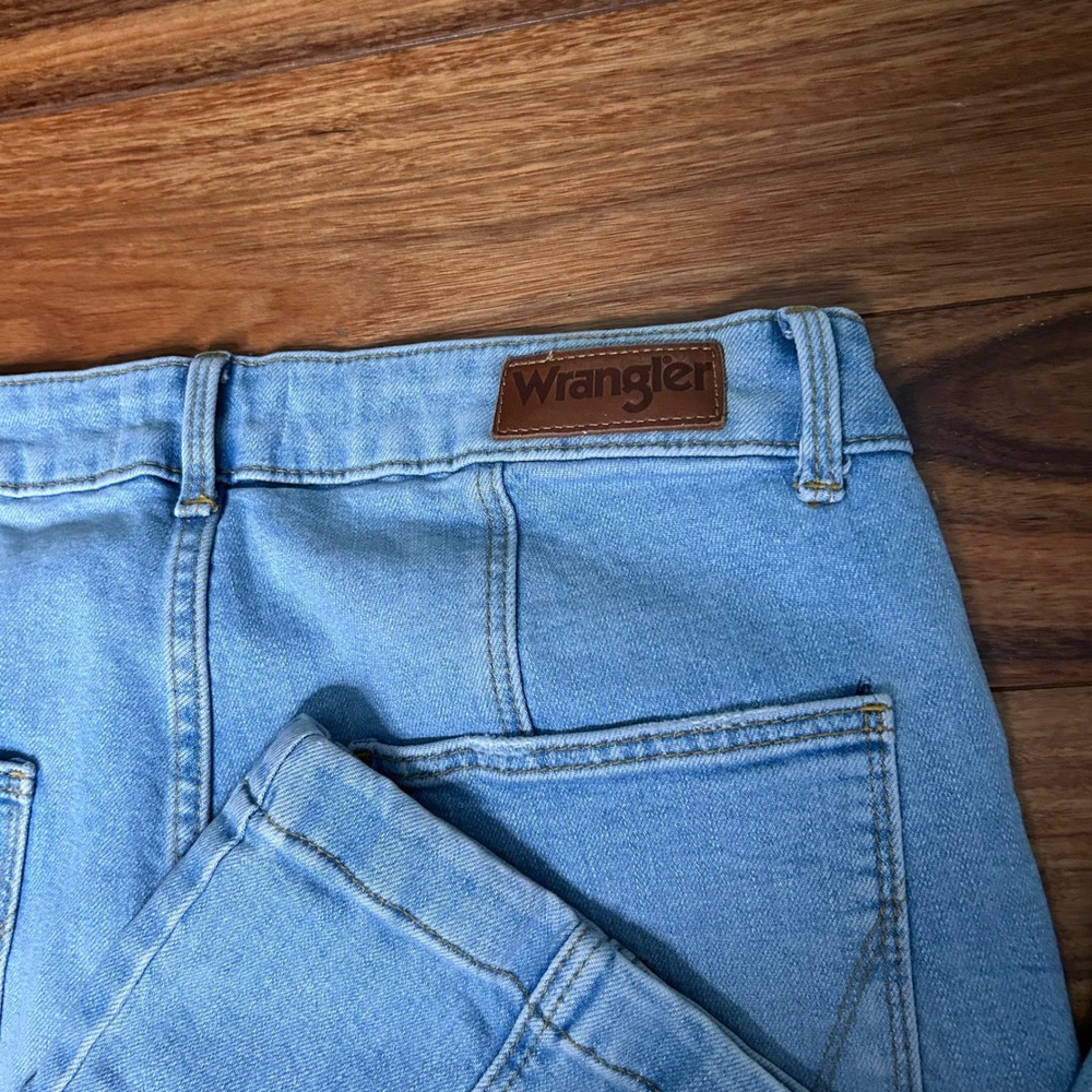 Wrangler Seamed Bootcut Jeans Light Wash High Rise Denim 12 western 112325080 - Picture 12 of 12